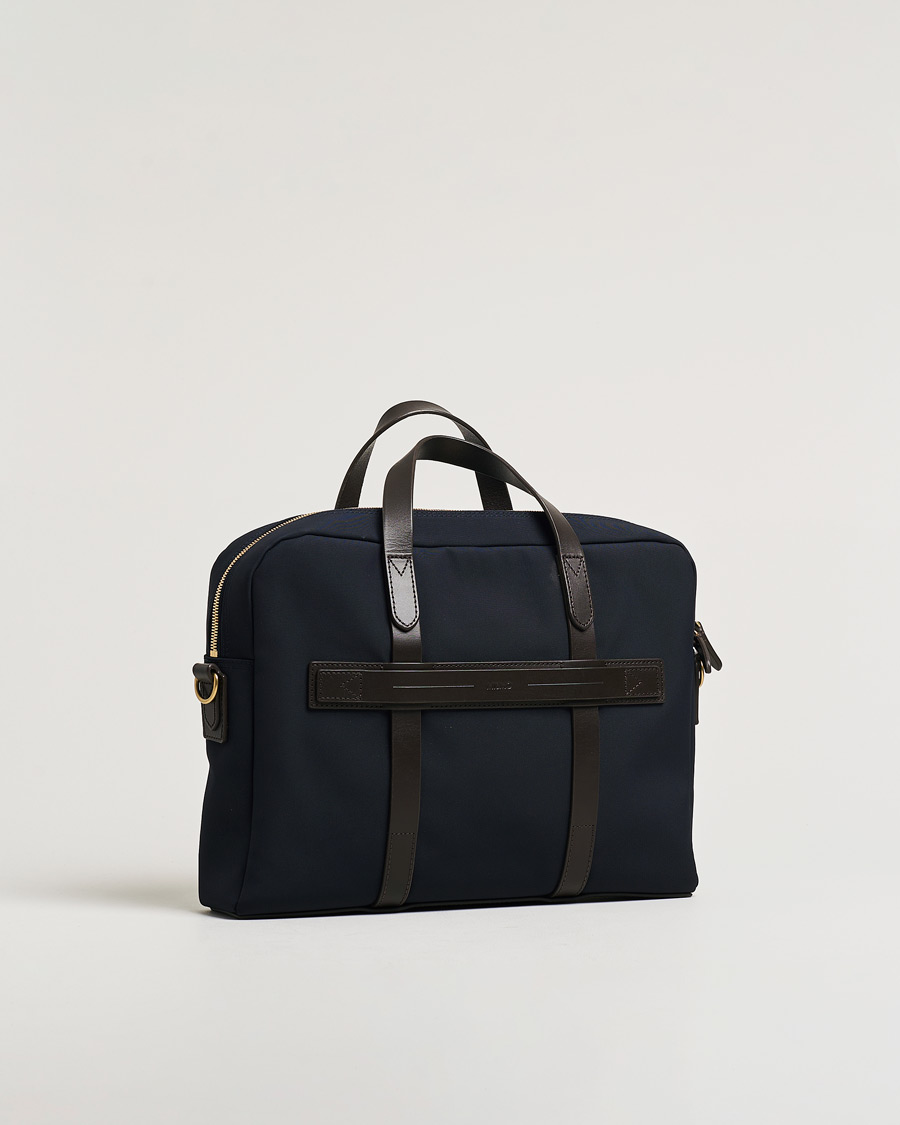 Homme | Mismo M/S Aspire Briefcase Navy/Dark Brown | Pre-owned | Mismo M/S Aspire Briefcase Navy/Dark Brown