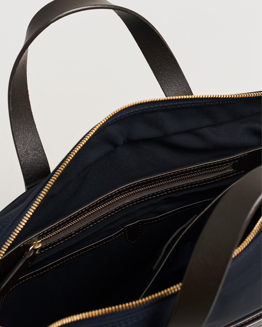 Homme | Mismo M/S Aspire Briefcase Navy/Dark Brown | Pre-owned | Mismo M/S Aspire Briefcase Navy/Dark Brown