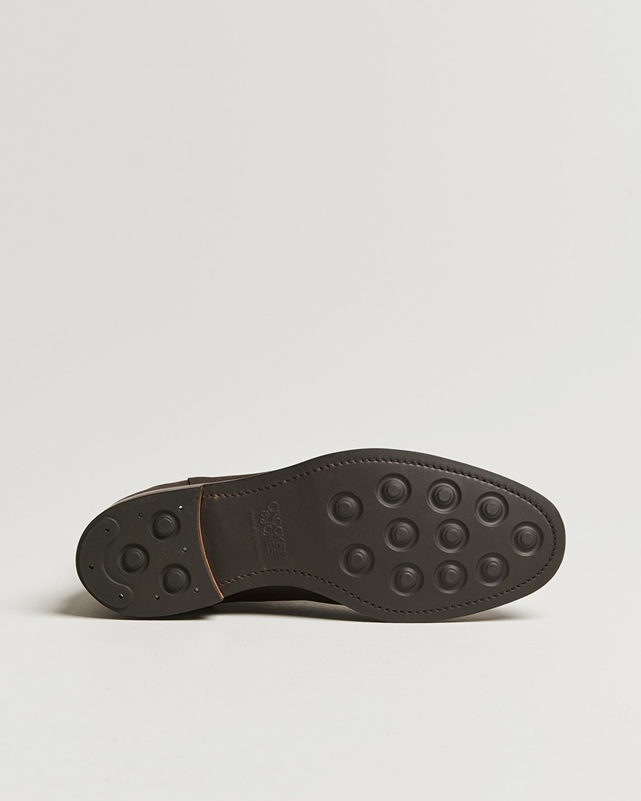 Homme | Pre-owned Chaussures cousues trépointe | Pre-owned | Crockett & Jones Chelsea 5 Dk Brown Rough-Out Suede UK8,5 - EU42,5