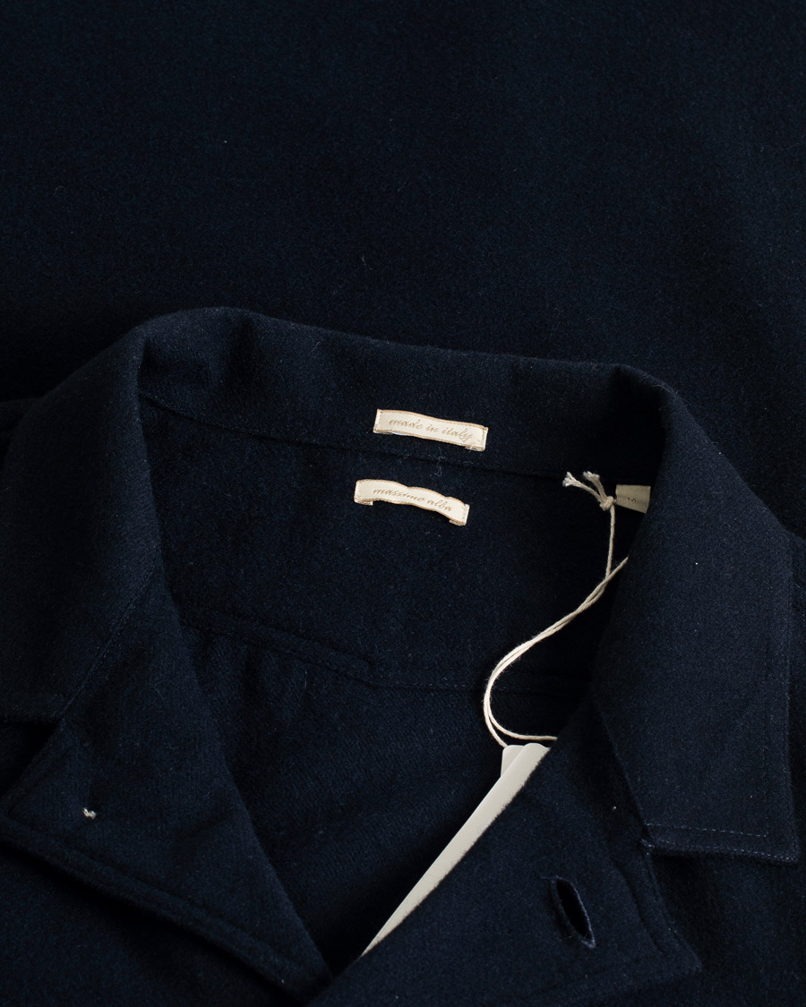 Homme | Manteaux Et Vestes | Pre-owned | Massimo Alba Florida Wool, Silk & Cashmere Shirt Jacket Navy M