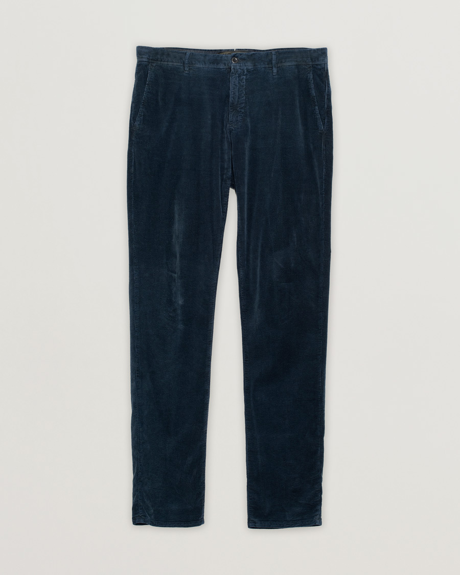 Homme | Pantalons | Pre-owned | Incotex Slim Fit Leisure Cord Slacks Navy