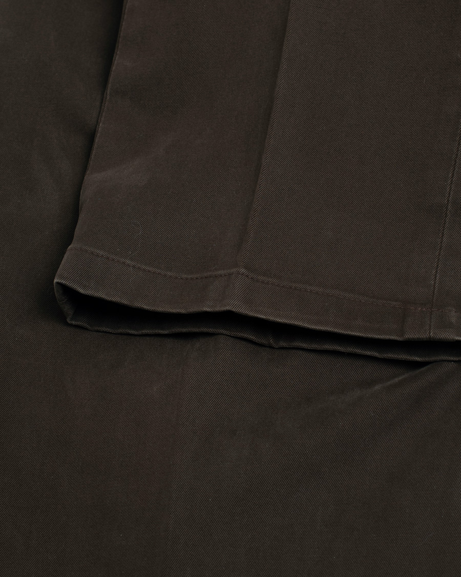 Homme | Pantalons | Pre-owned | Incotex Slim Fit Cotton Stretch Chinos Dark Brown