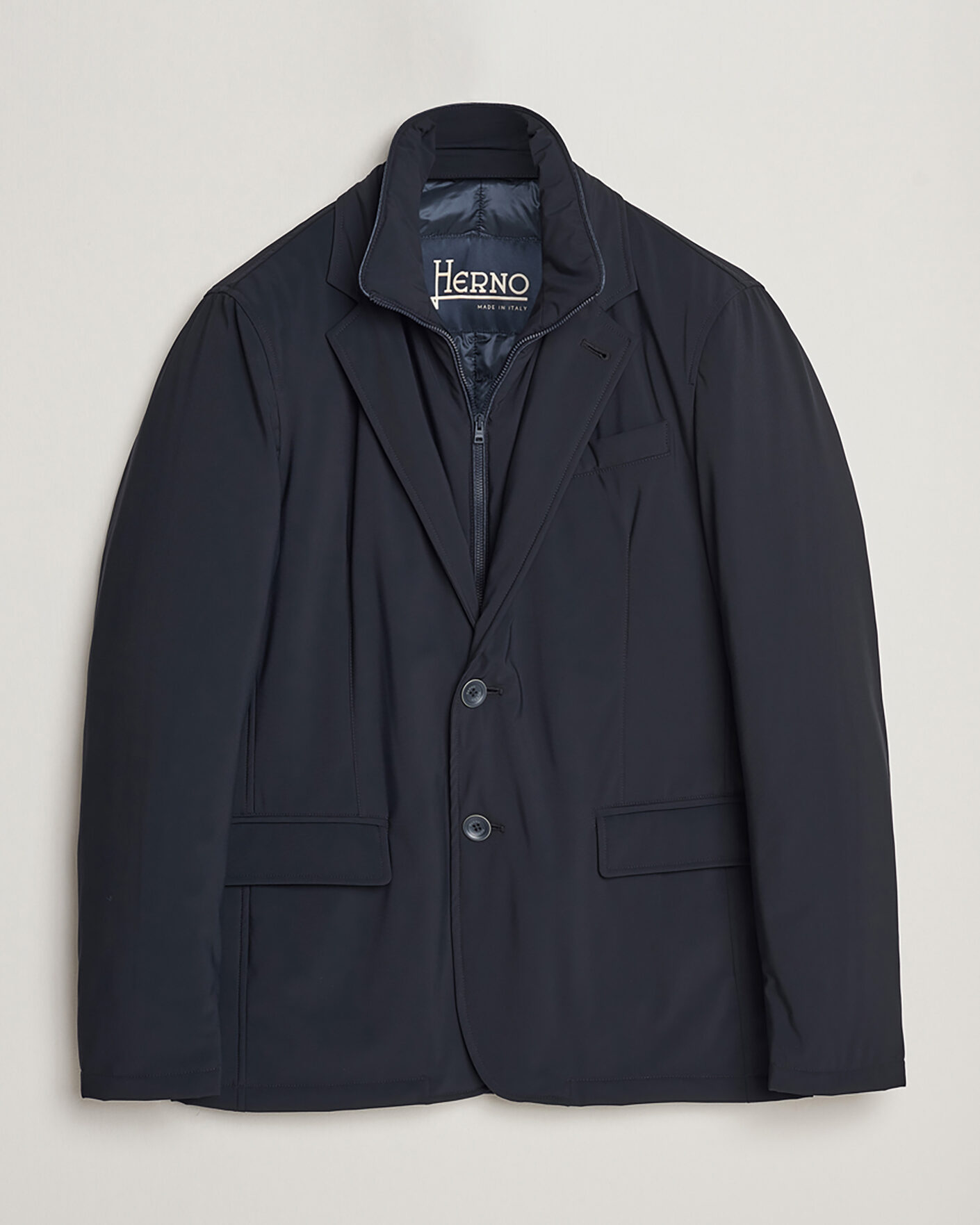 Homme | Pre-owned Manteaux Et Vestes | Pre-owned | Herno Nylon City Blazer Navy 50