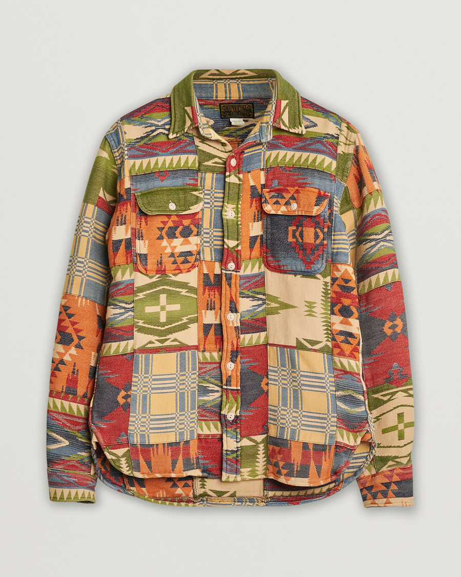 Homme | Chemises | Pre-owned | RRL Matlock Patchwork Workshirt Red/Multi M