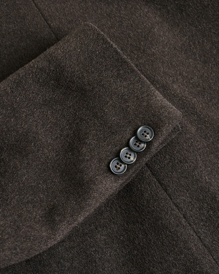 Homme | Pre-owned Manteaux Et Vestes | Pre-owned | Oscar Jacobson Sebastian Wool/Cashmere Double Breasted Coat Brown 48