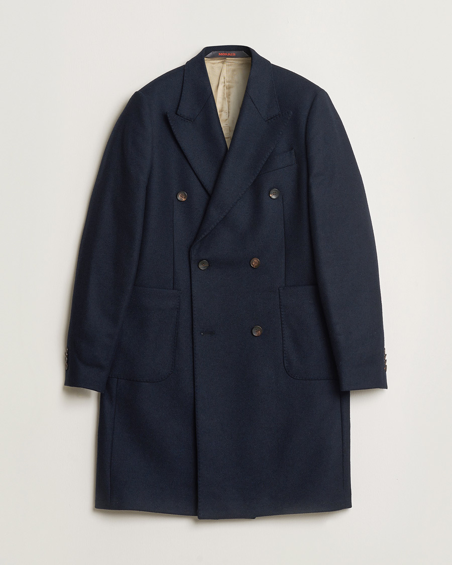 Homme | Pre-owned Manteaux Et Vestes | Pre-owned | Morris Double Breasted Wool Coat Navy 48