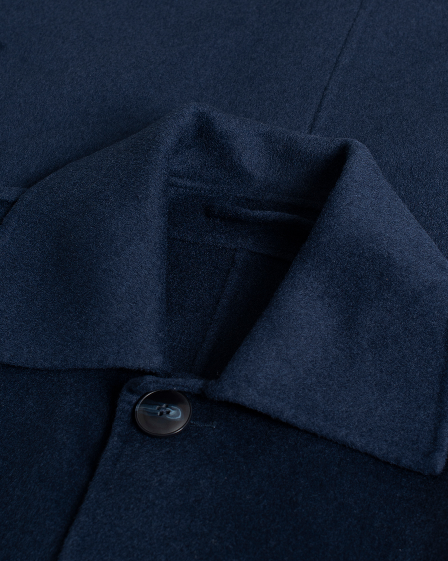 Homme | Manteaux Et Vestes | Pre-owned | NN07 Franco Wool Coat Navy Blue