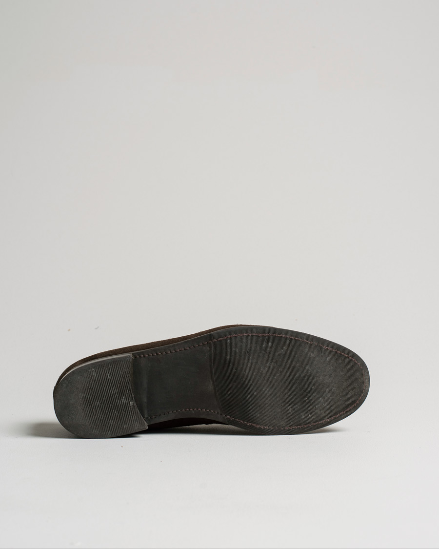 Homme | Morjas Penny Loafer Dark Brown Suede UK9 - EU43 | Pre-owned | Morjas Penny Loafer Dark Brown Suede UK9 - EU43