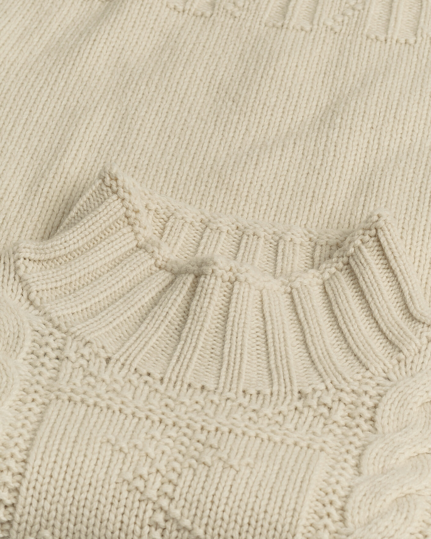 Homme | Pre-owned Pulls Et Tricots | Pre-owned | Polo Ralph Lauren Wool Knitted Aran Rollneck Cream M