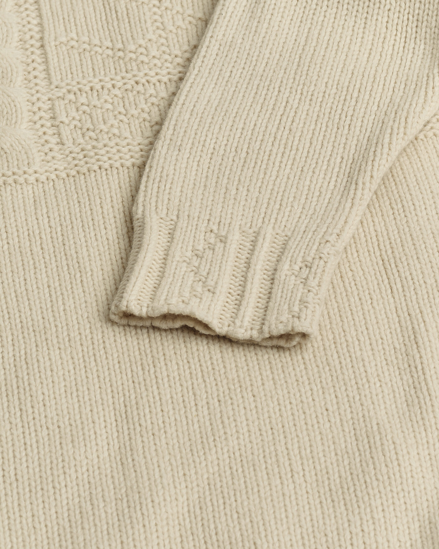 Homme | Pre-owned Pulls Et Tricots | Pre-owned | Polo Ralph Lauren Wool Knitted Aran Rollneck Cream M