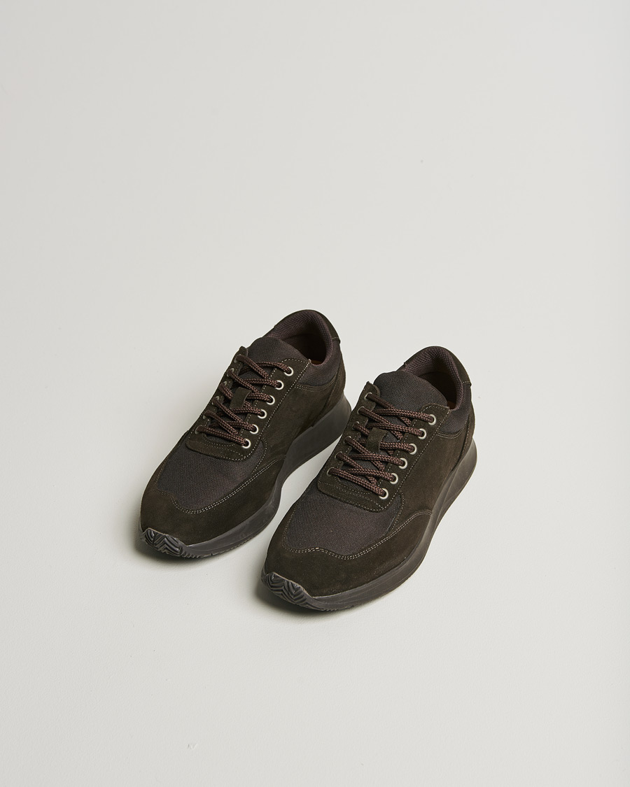 Homme | Myrqvist Stensund Running Sneaker Brown Suede | Pre-owned | Myrqvist Stensund Running Sneaker Brown Suede