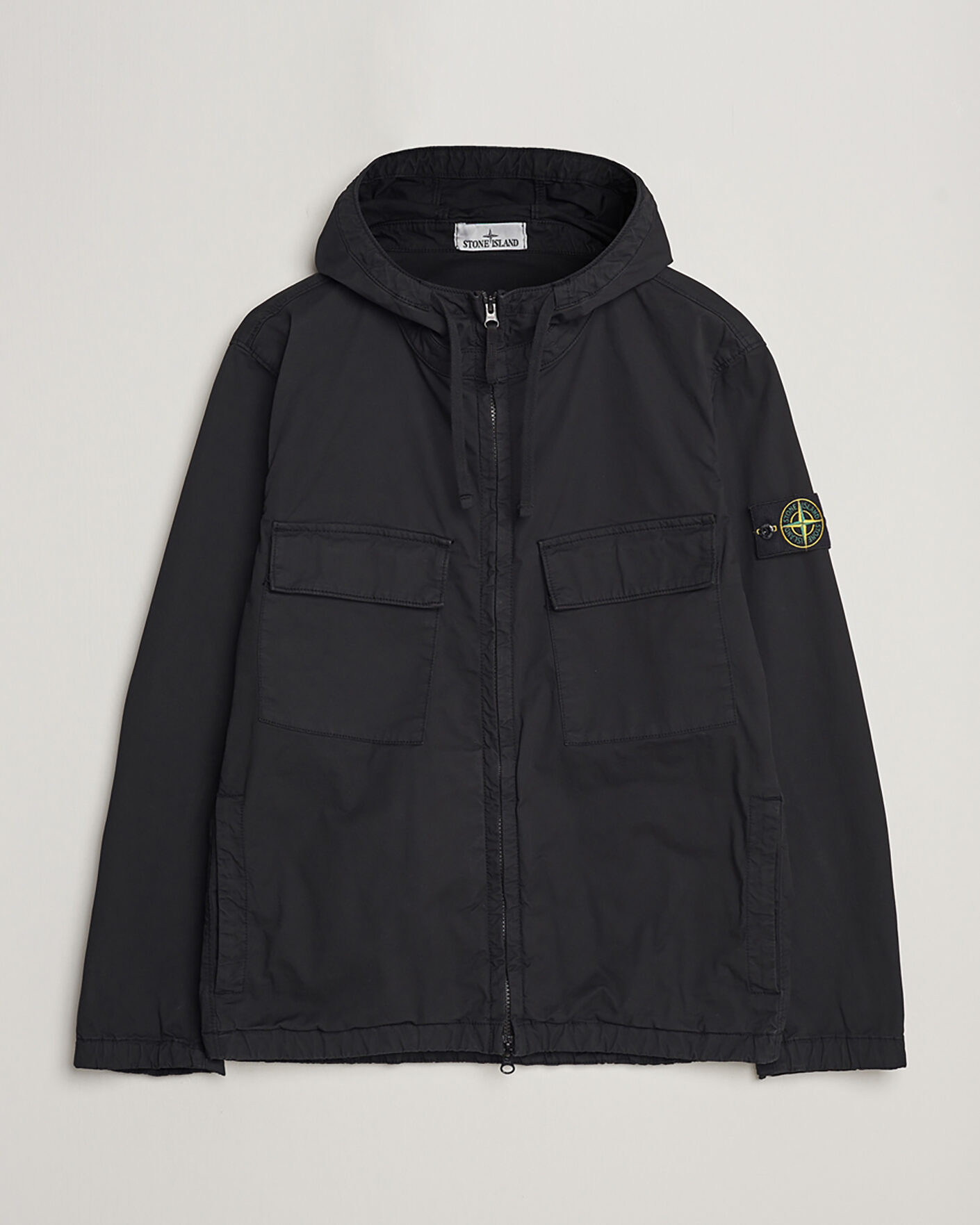 Homme | Pre-owned Manteaux Et Vestes | Pre-owned | Stone Island Supima Cotton Hooded Jacket Black XL