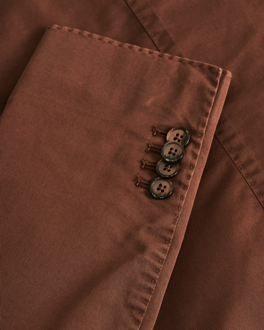 Homme | Blazers | Pre-owned | L.B.M. 1911 Jack Regular Fit Cotton Stretch Blazer Brown