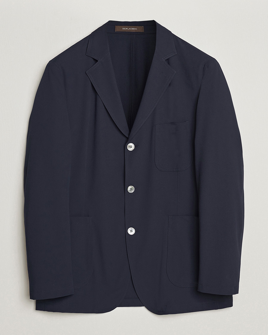 Homme | Pre-owned Blazers | Pre-owned | Oscar Jacobson Faber Stretch Blazer Navy 46