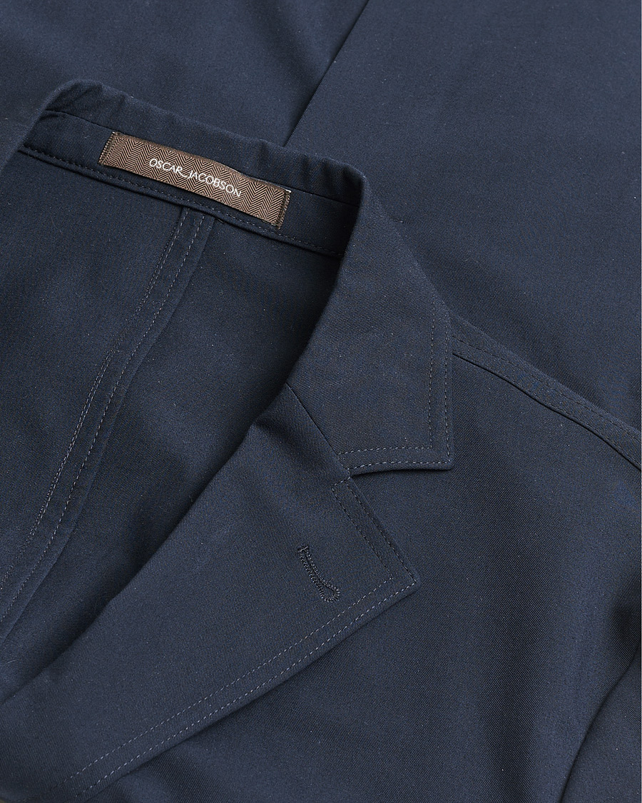 Homme | Pre-owned Blazers | Pre-owned | Oscar Jacobson Faber Stretch Blazer Navy 46