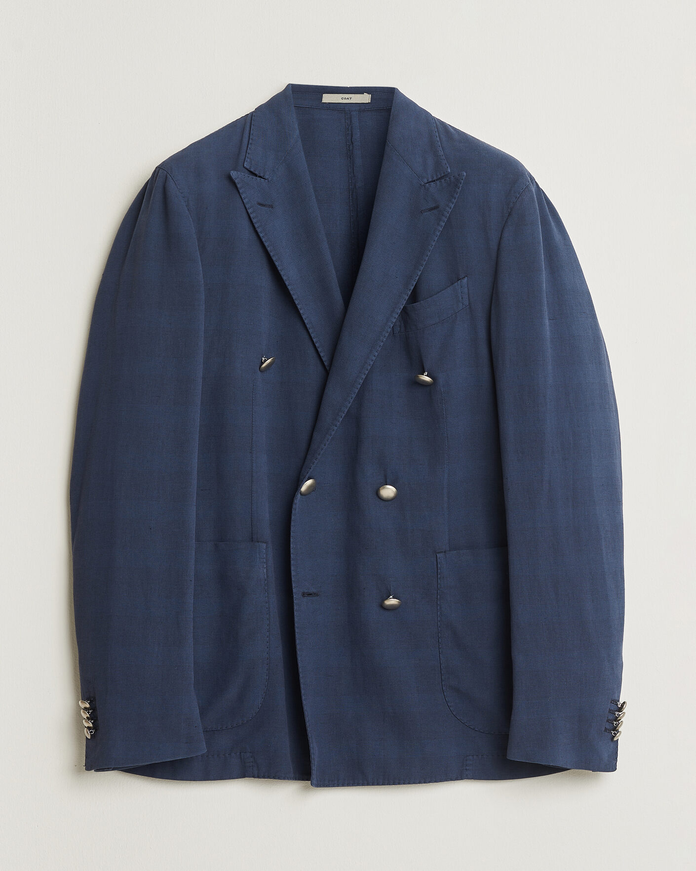 Homme | Pre-owned Blazers | Pre-owned | Boglioli Coat Double Breasted Silk Blend Blazer Navy 50