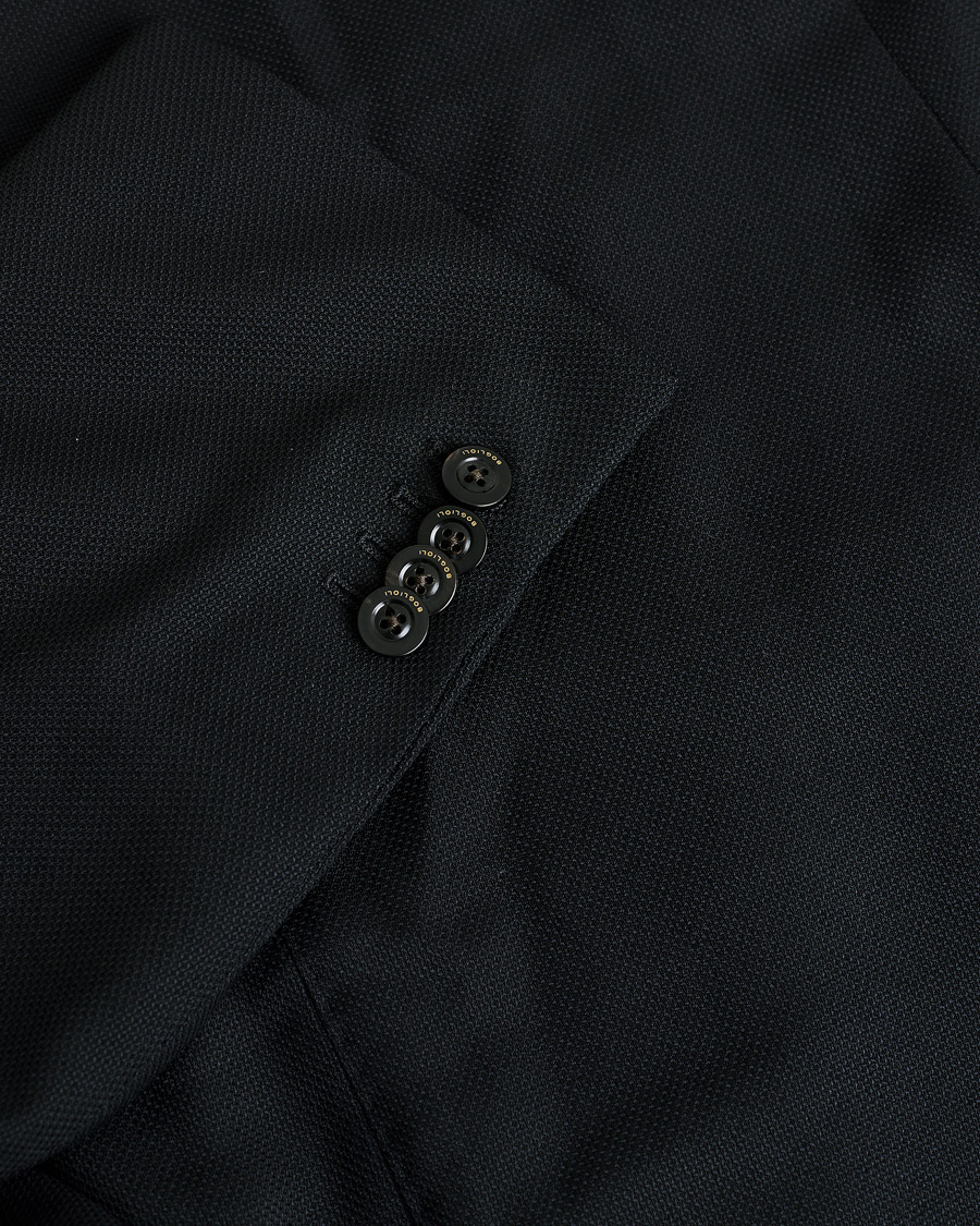 Homme | Boglioli K Jacket Wool Hopsack Blazer Black | Pre-owned | Boglioli K Jacket Wool Hopsack Blazer Black