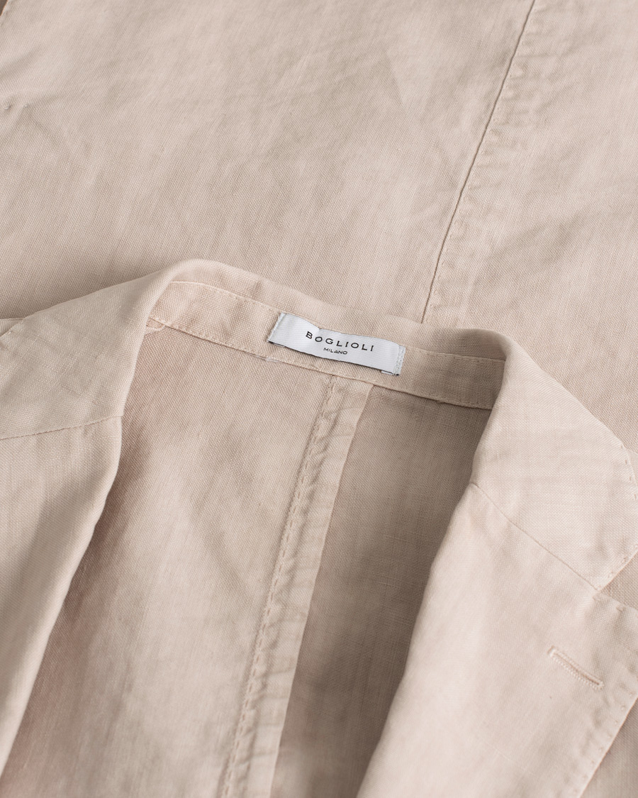 Homme | Blazers | Pre-owned | Boglioli K Jacket Linen Blazer Light Beige