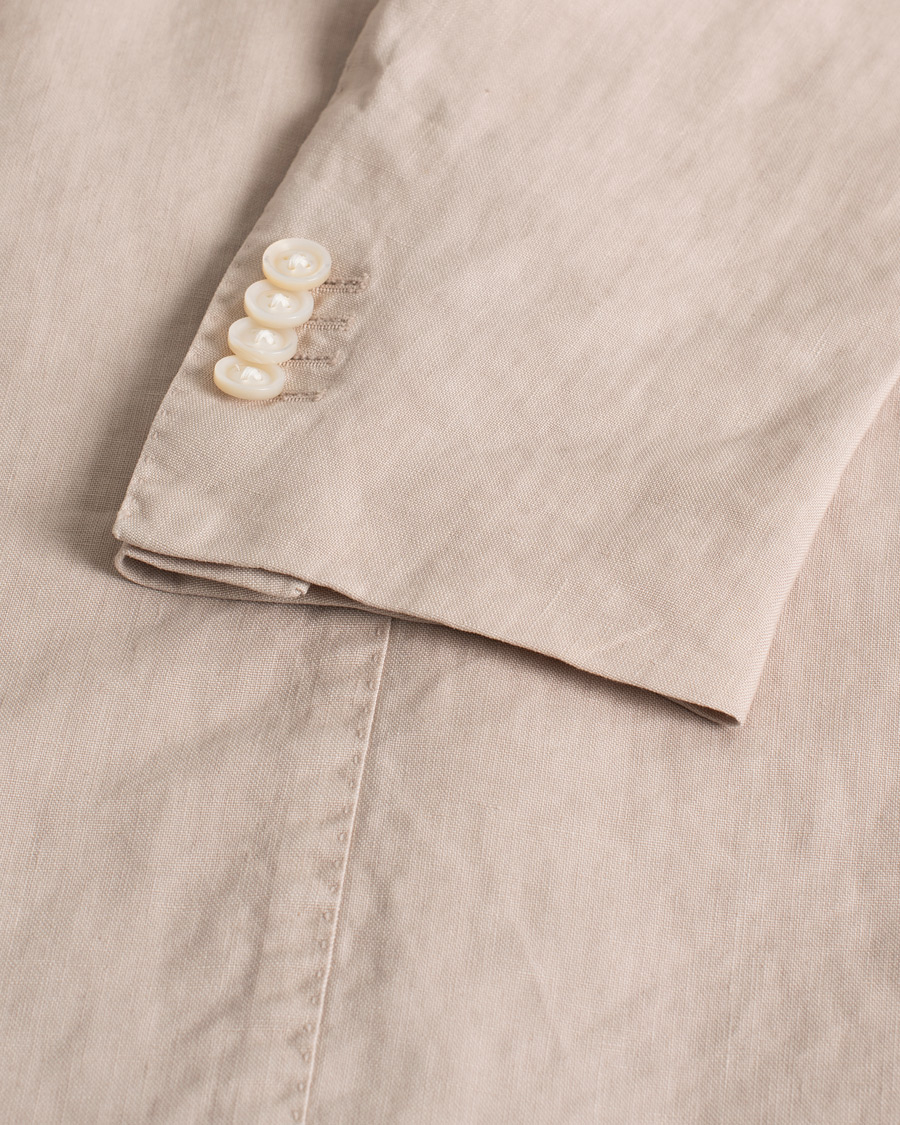 Homme | Blazers | Pre-owned | Boglioli K Jacket Linen Blazer Light Beige