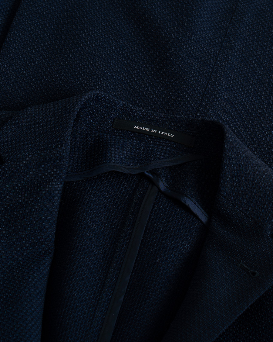 Homme | Blazers | Pre-owned | Tagliatore Virgin Wool Blazer Navy 46