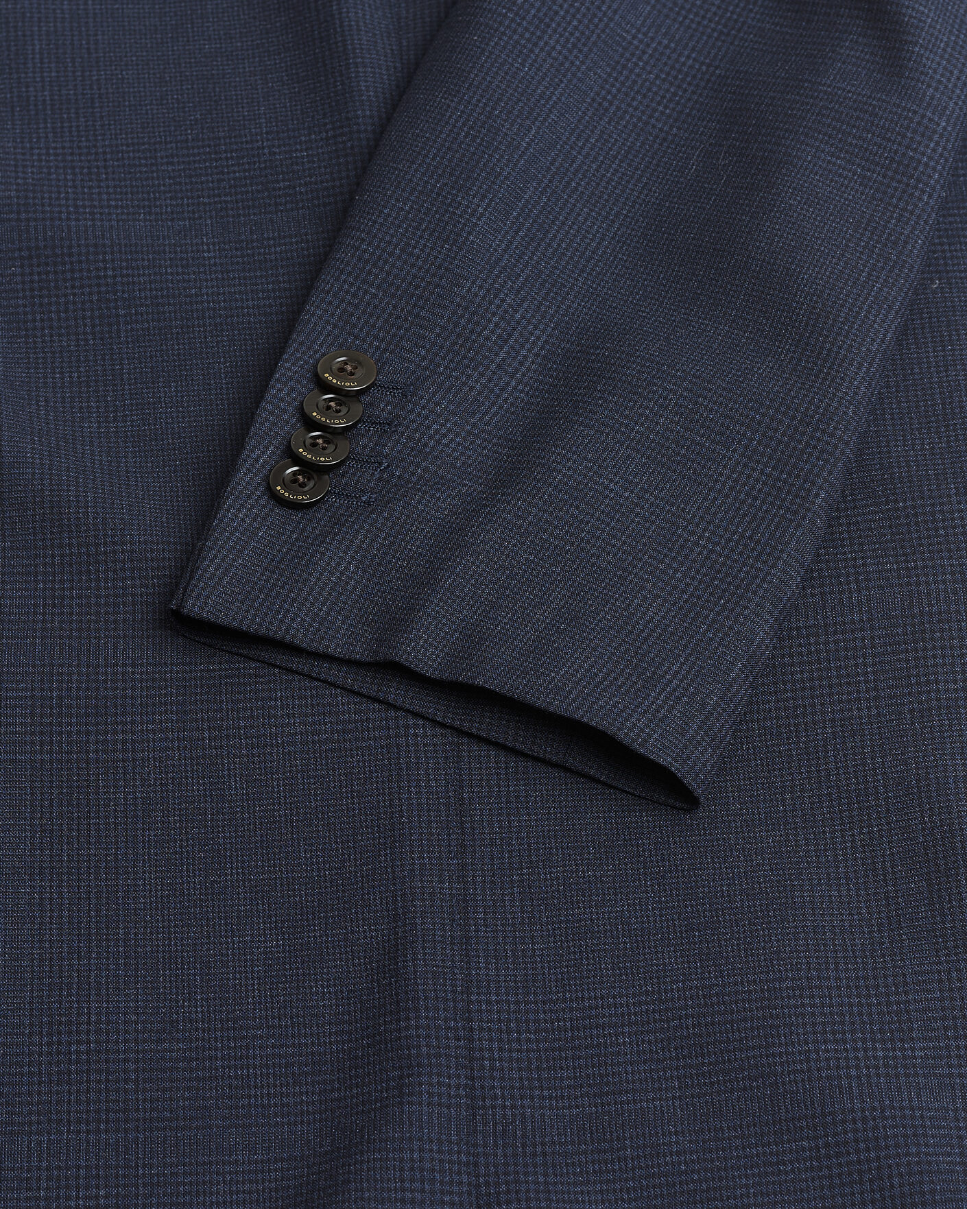 Homme | Pre-owned Blazers | Pre-owned | Boglioli K Jacket Check Wool & Silk Blazer Navy 54