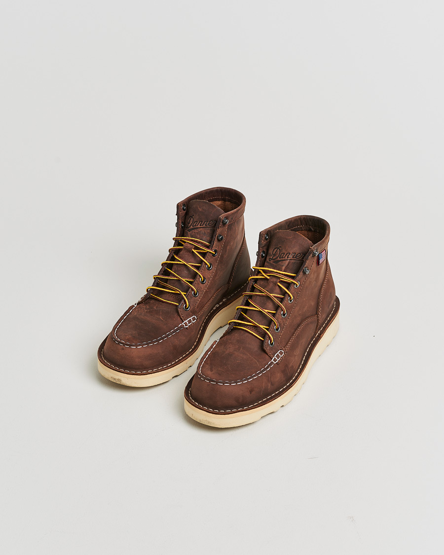 Homme | Pre-owned Chaussures | Pre-owned | Danner Bull Run Leather Moc Toe Boot Brown US9 - EU43