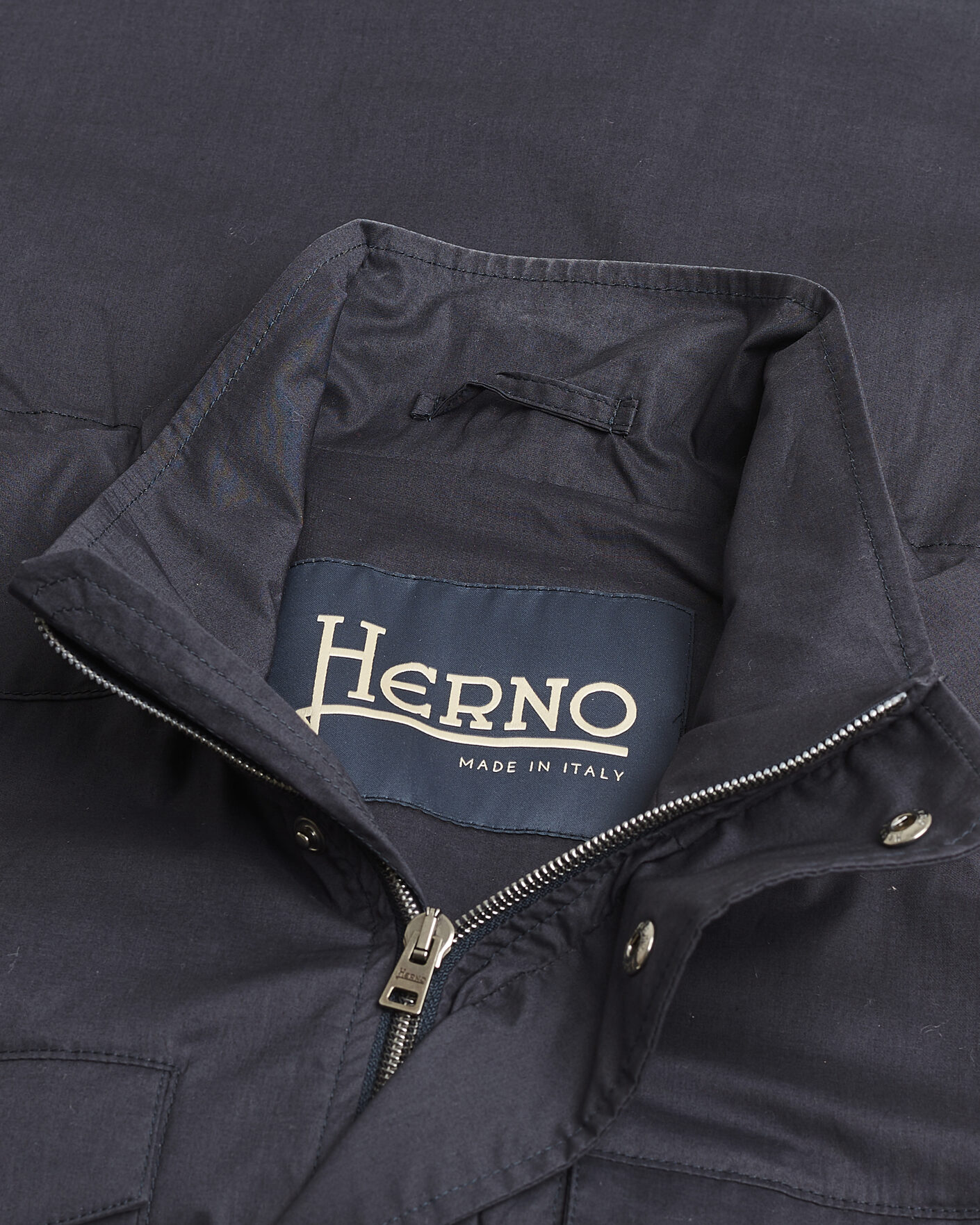 Homme | Pre-owned Manteaux Et Vestes | Pre-owned | Herno Lightwieght Cotton Field Jacket Navy 50