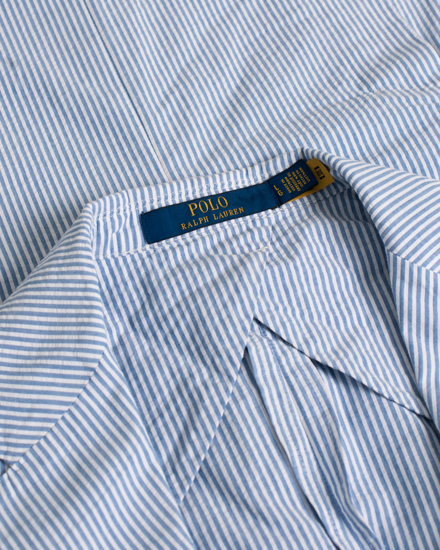 Homme | Blazers | Pre-owned | Polo Ralph Lauren Seersucker Sportcoat Bright Blue