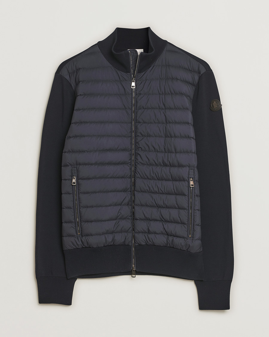Homme | Pulls Et Tricots | Pre-owned | Moncler Light Hybrid Zip Jacket Navy