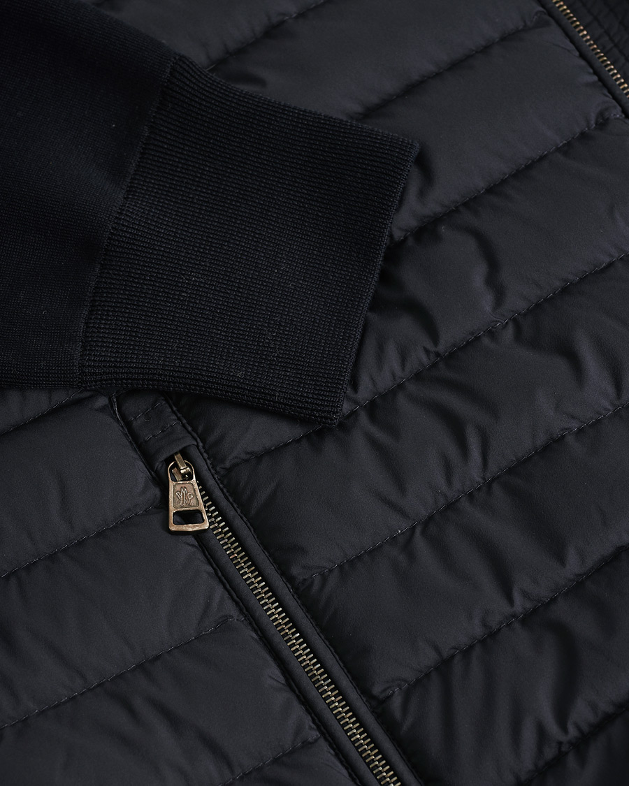 Homme | Pulls Et Tricots | Pre-owned | Moncler Light Hybrid Zip Jacket Navy