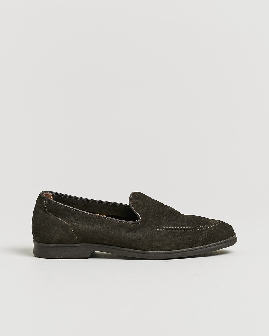 Homme | Myrqvist Brannö Loafers Dark Brown Suede 41 | Pre-owned | Myrqvist Brannö Loafers Dark Brown Suede 41