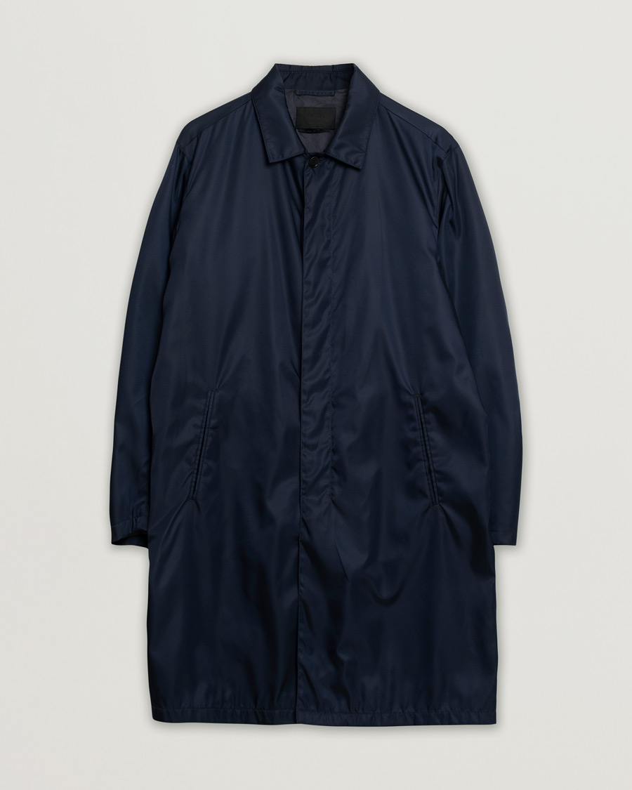 Homme | Pre-owned Manteaux Et Vestes | Pre-owned | Prada Nylon Car Coat Navy L