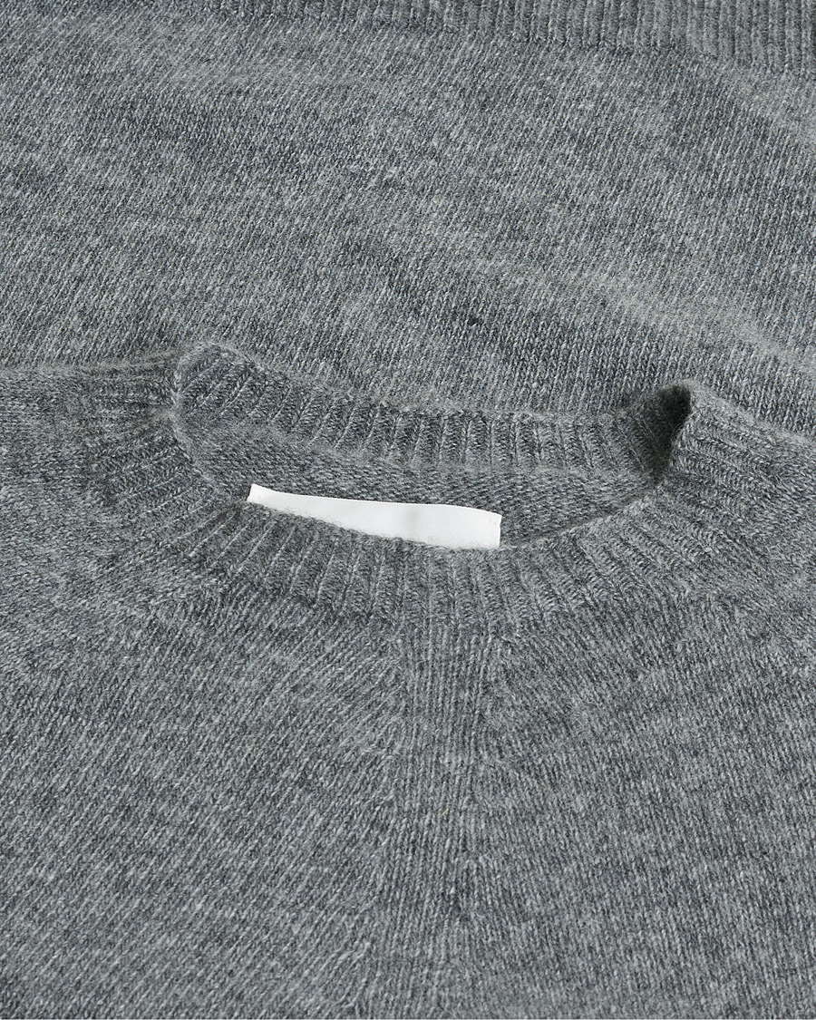 Homme | Jil Sander Cashmere/Merino Round Neck Sweater Grey Melange | Pre-owned | Jil Sander Cashmere/Merino Round Neck Sweater Grey Melange