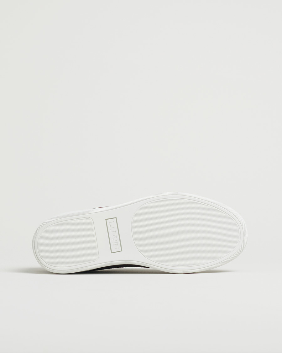 Homme | Lanvin Patent Cap Toe Sneaker Dark Brown | Pre-owned | Lanvin Patent Cap Toe Sneaker Dark Brown