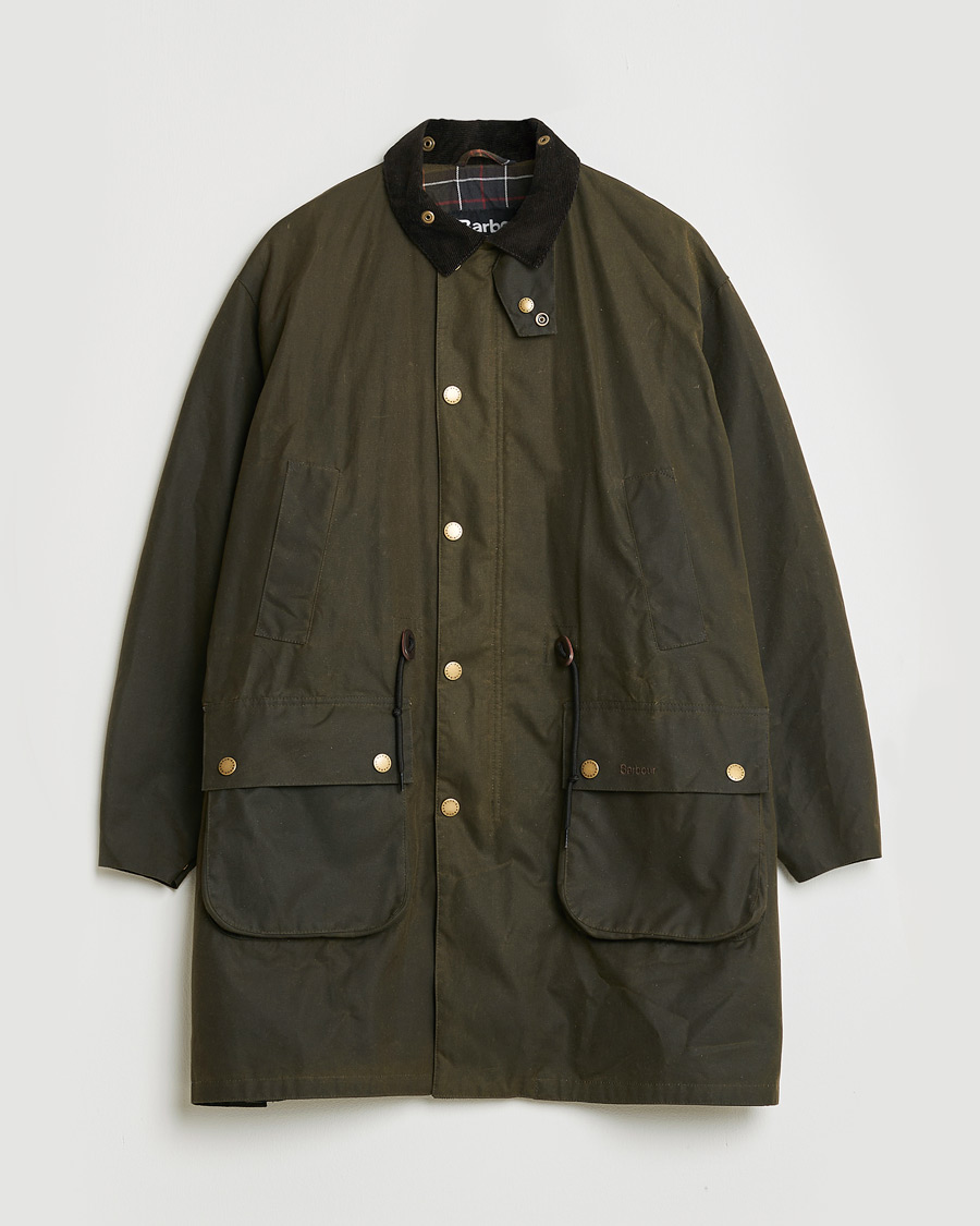 Homme | Barbour Heritage Bedale Wax Trench Coat Olive M | Pre-owned | Barbour Heritage Bedale Wax Trench Coat Olive M