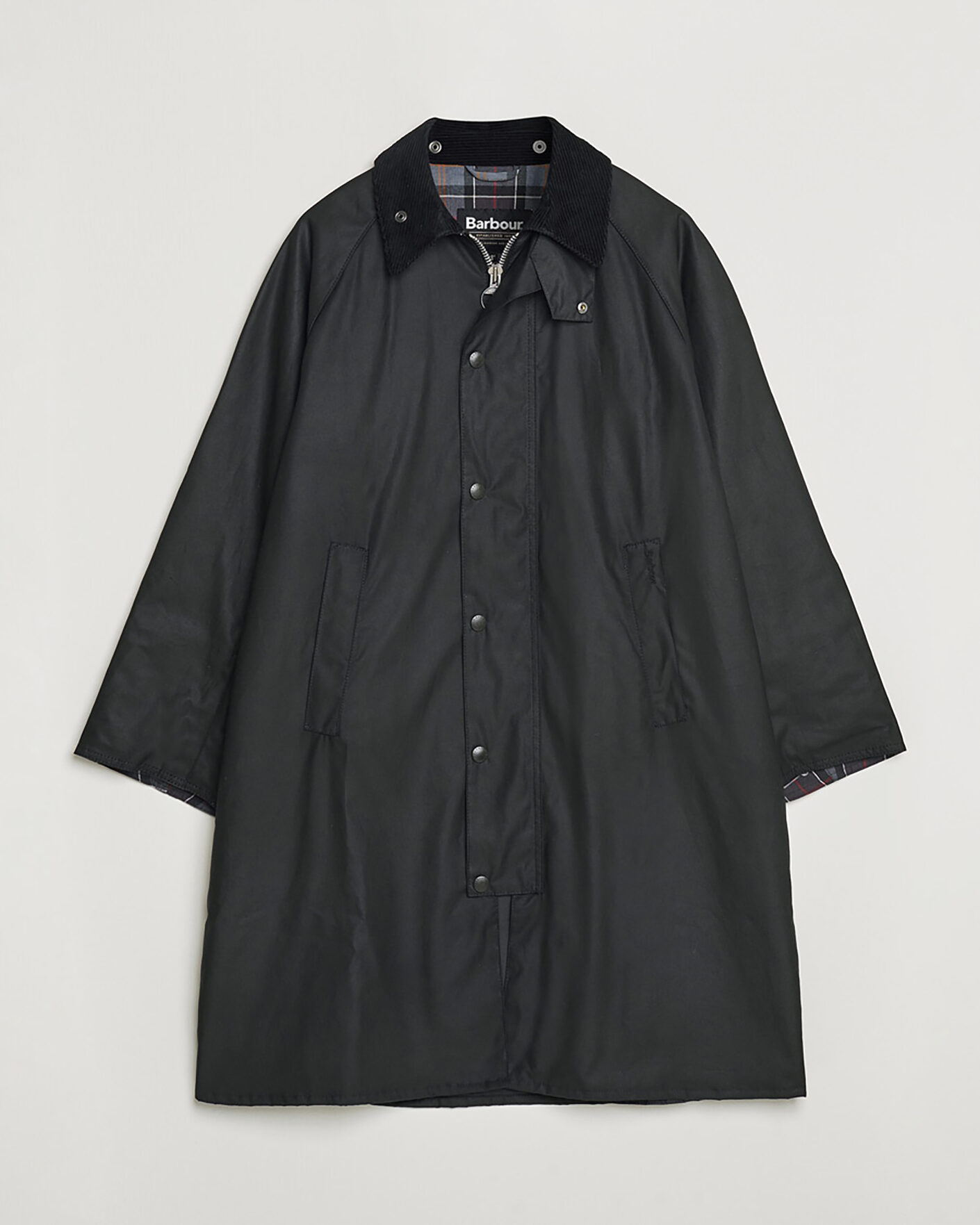 Homme | Pre-owned Manteaux Et Vestes | Pre-owned | Barbour Heritage Modfied Exmoore Wax Coat Black UK38 - EU48