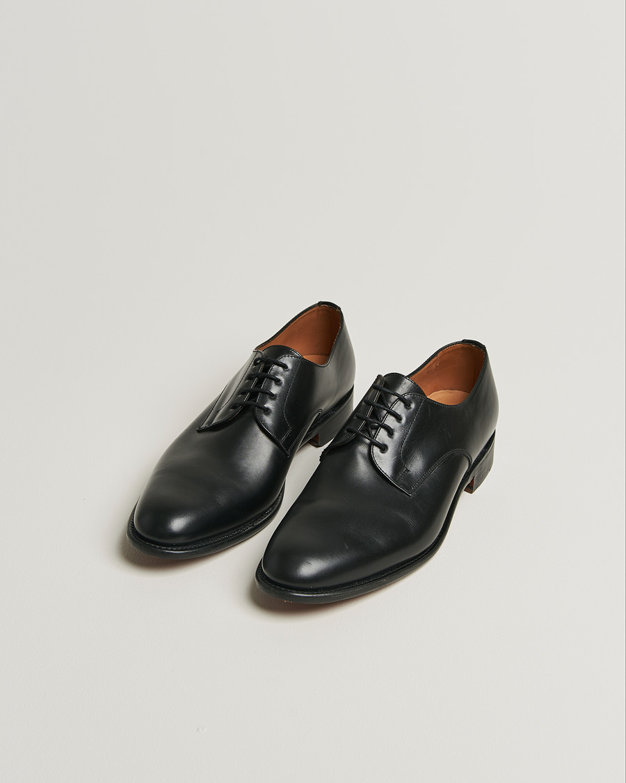 Homme | Sanders Athens Calf Plain Gibson Black | Pre-owned | Sanders Athens Calf Plain Gibson Black