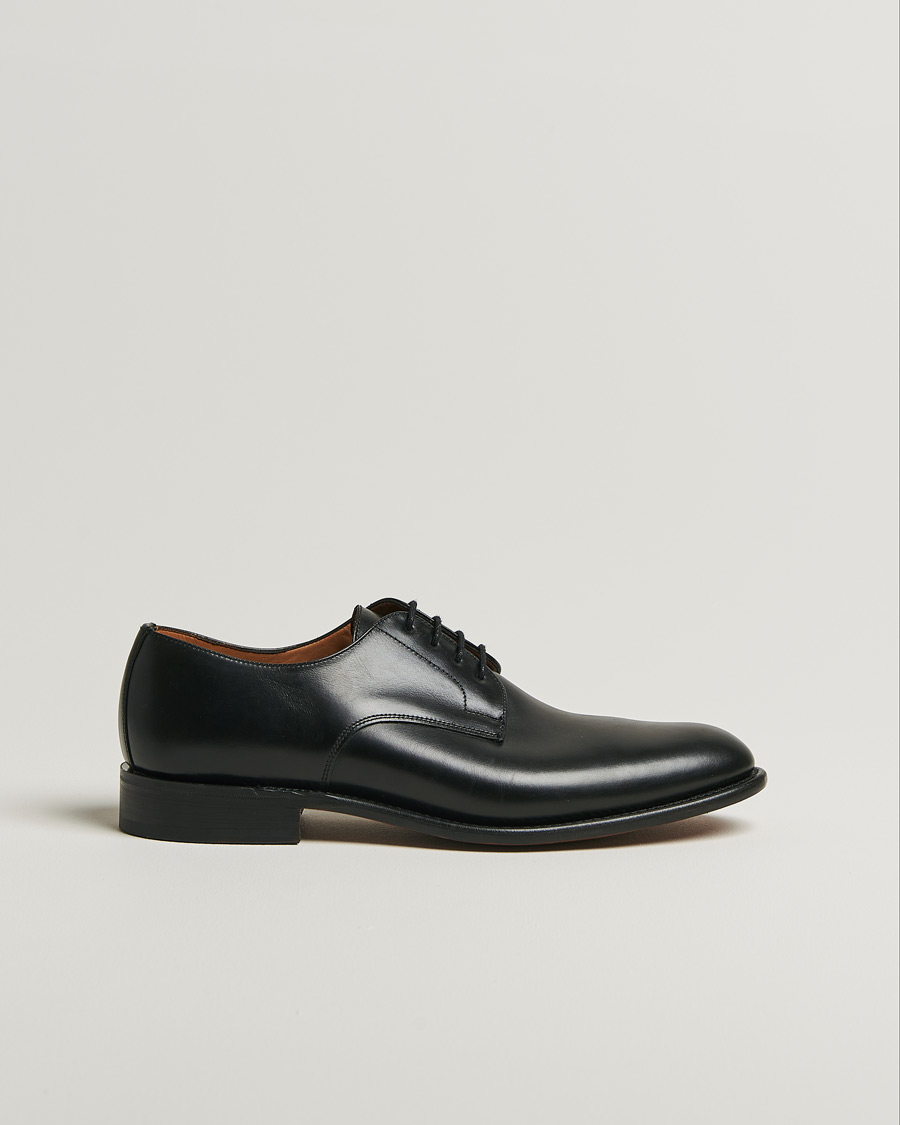 Homme | Sanders Athens Calf Plain Gibson Black | Pre-owned | Sanders Athens Calf Plain Gibson Black