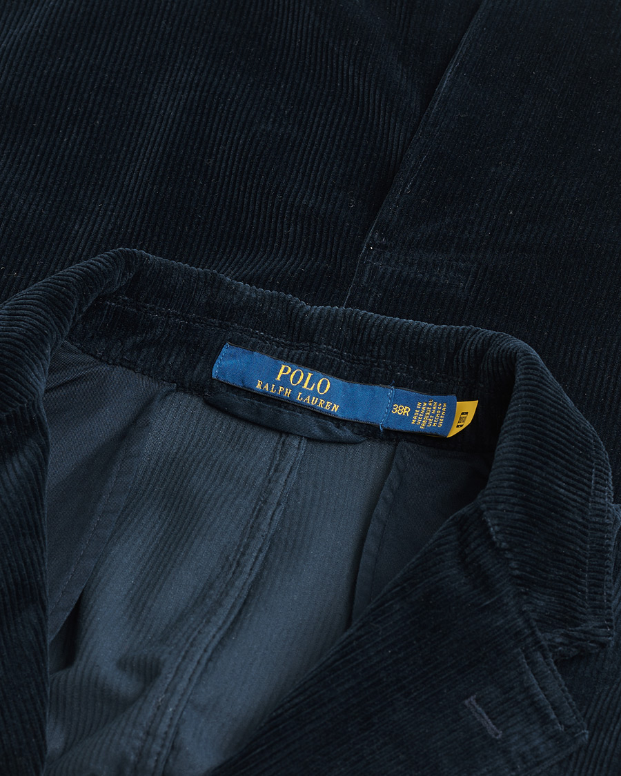 Homme | Pre-owned Blazers | Pre-owned | Polo Ralph Lauren Corduroy Stretch Blazer Aviator Navy UK38 - EU48