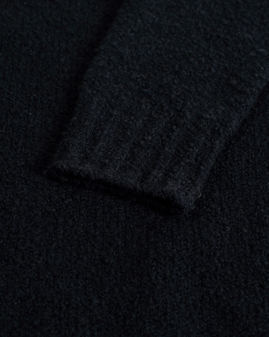 Homme | Pulls Et Tricots | Pre-owned | Drumohr Wool Boucle Mock Neck Navy 48