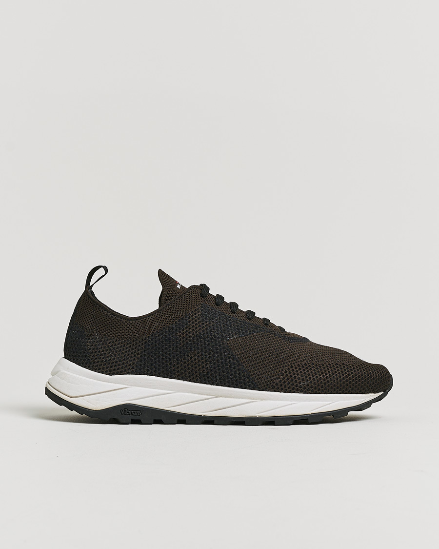 Homme | Kiton Running Sneakers Dark Brown 43 | Pre-owned | Kiton Running Sneakers Dark Brown 43