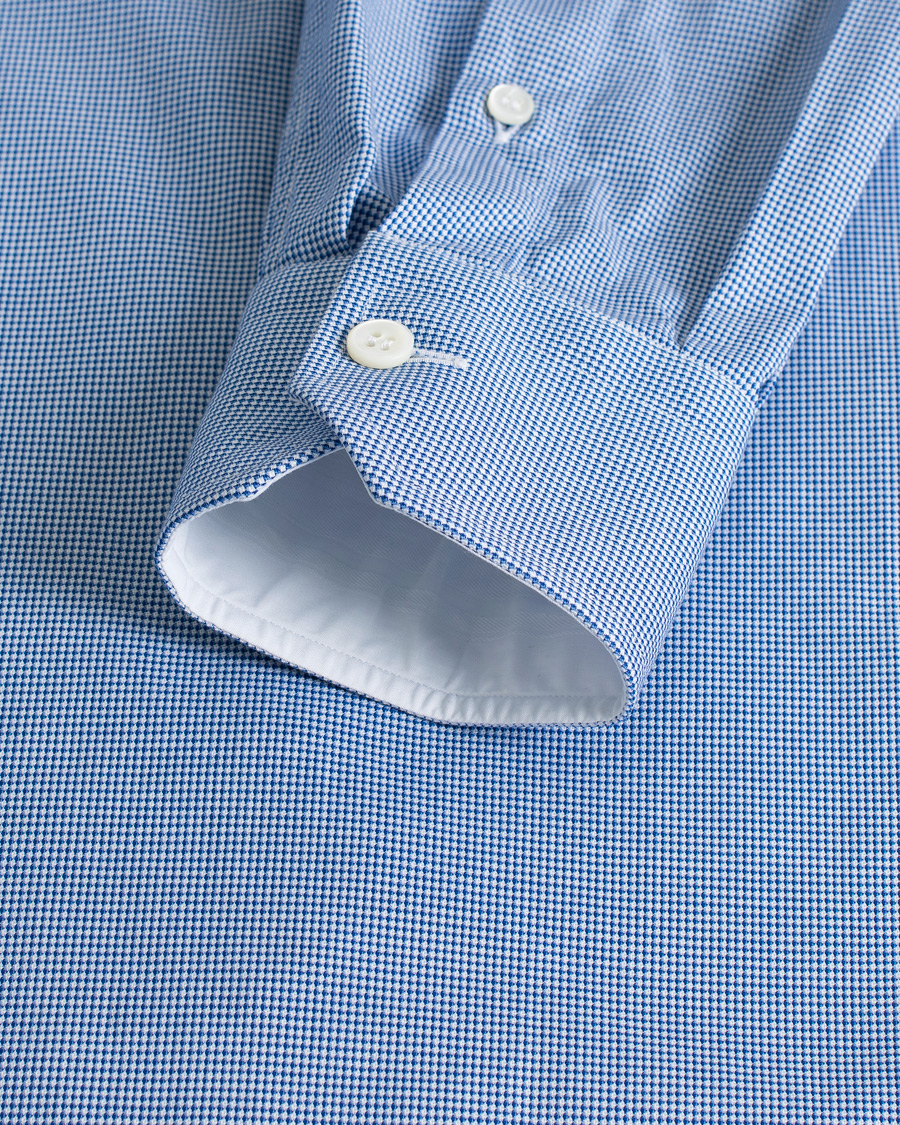 Homme | Chemises | Pre-owned | Brioni Slim Fit Micro Structure Dress Shirt Light Blue