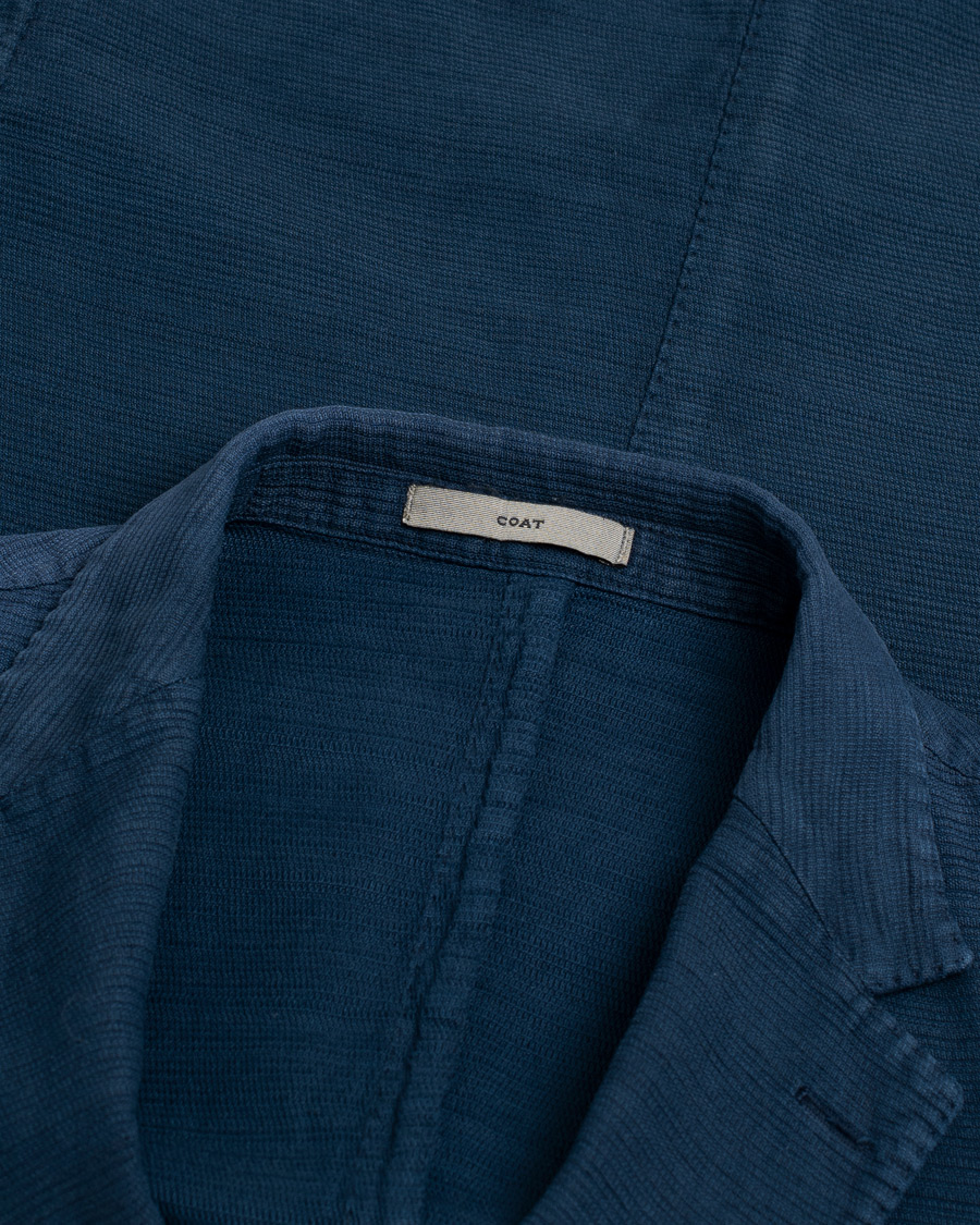 Homme | Blazers | Pre-owned | Boglioli K Cotton/Linen Blazer Navy 54