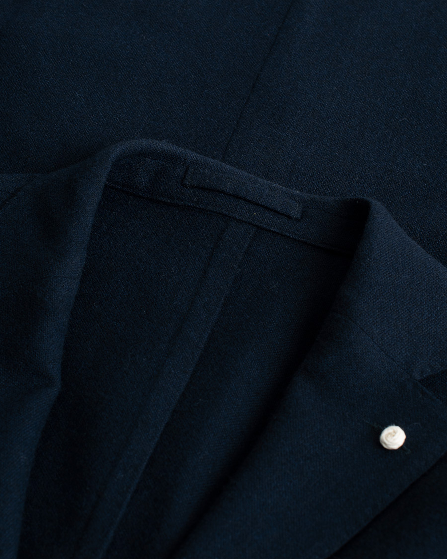 Homme | Blazers | Pre-owned | Luigi Bianchi Mantova Navy Cashmere Blazer 50