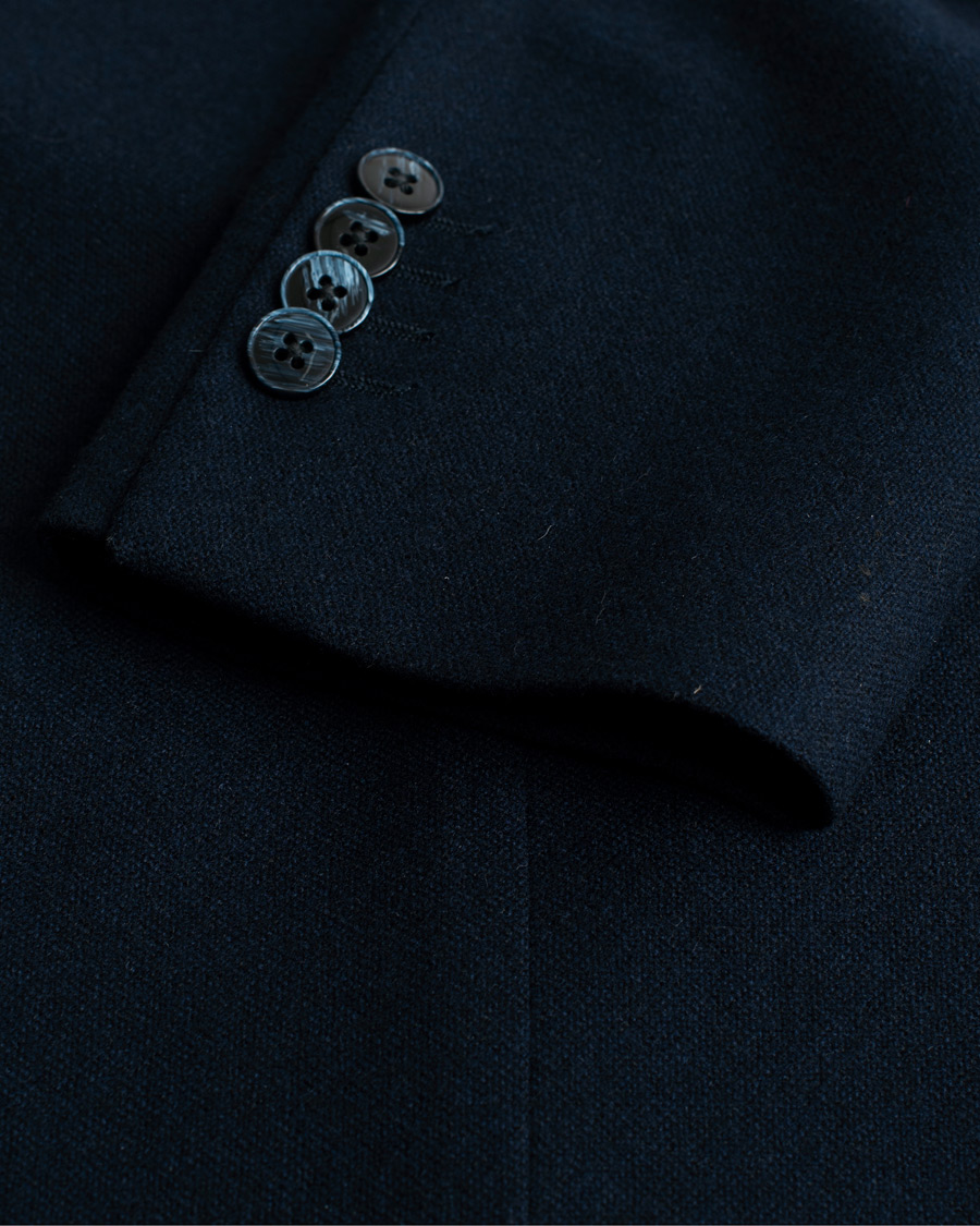 Homme | Blazers | Pre-owned | Luigi Bianchi Mantova Navy Cashmere Blazer 50