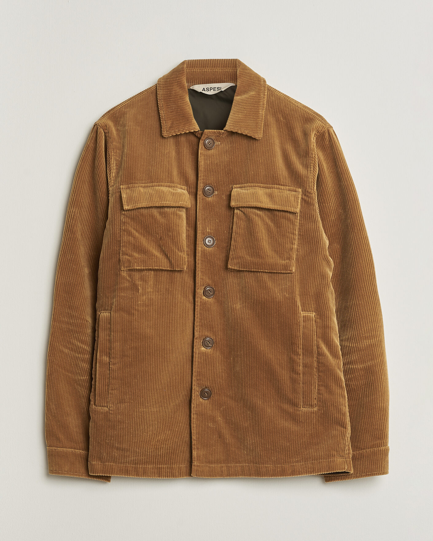 Homme | Pre-owned Manteaux Et Vestes | Pre-owned | Aspesi Corduroy Cotton Shirt Jacket Tan L