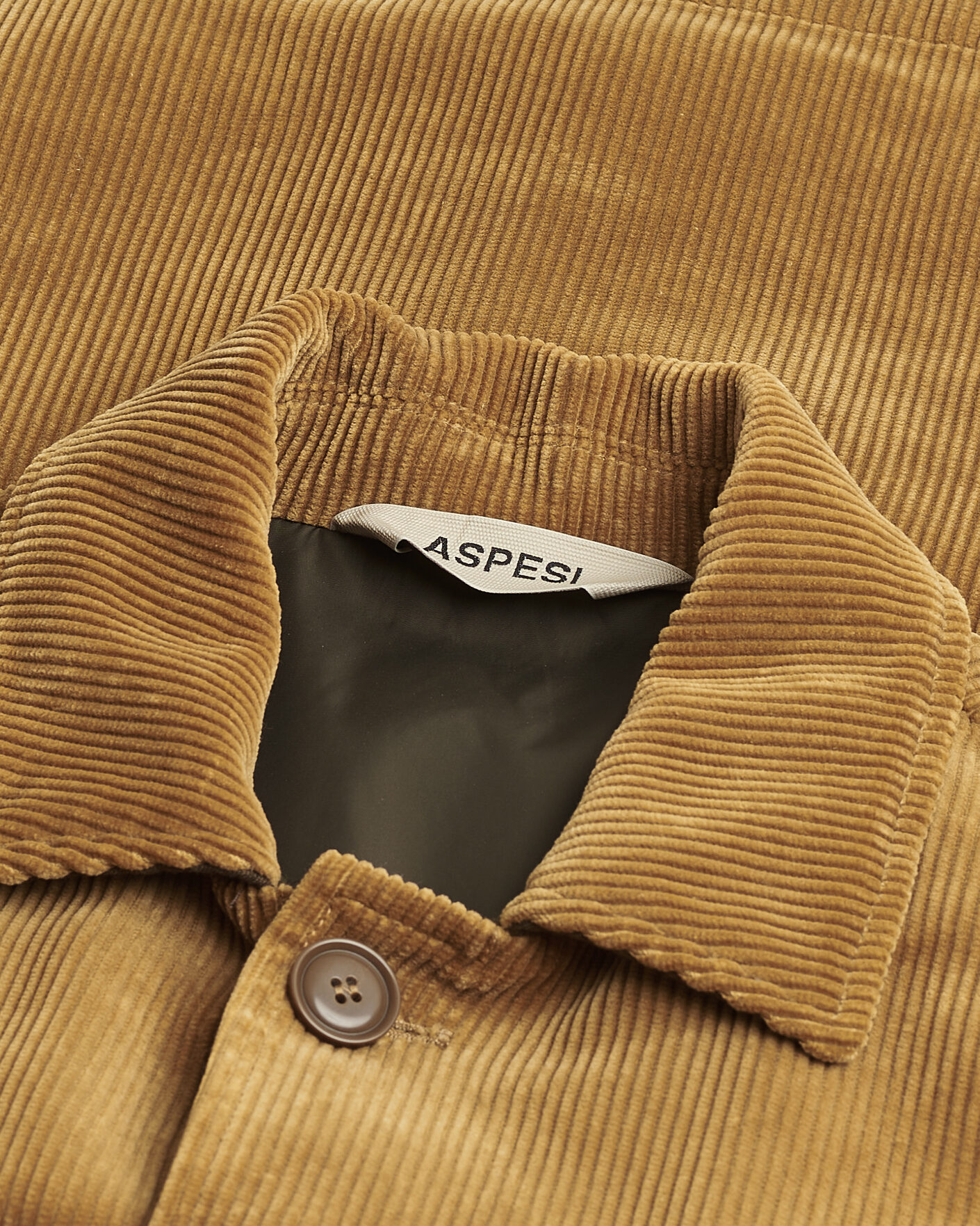 Homme | Pre-owned Manteaux Et Vestes | Pre-owned | Aspesi Corduroy Cotton Shirt Jacket Tan L