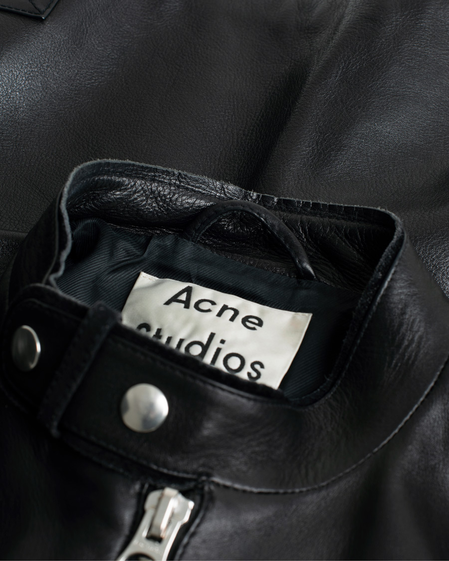 Homme | Manteaux Et Vestes | Pre-owned | Acne Studios Biker Leather Jacket Black 46