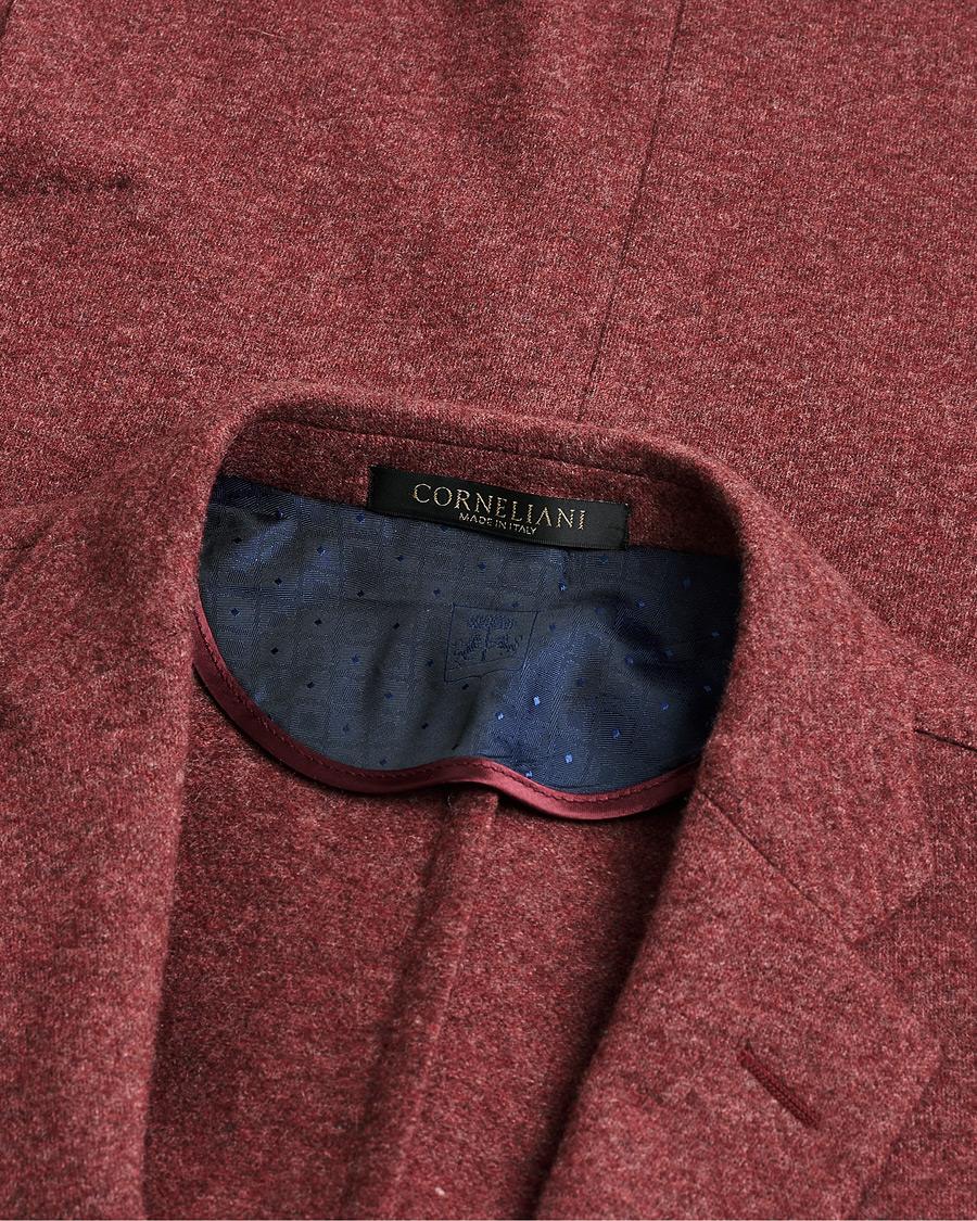 Homme | Pre-owned Blazers | Pre-owned | Corneliani Unlined Knitted Cashmere Blazer Rust 48