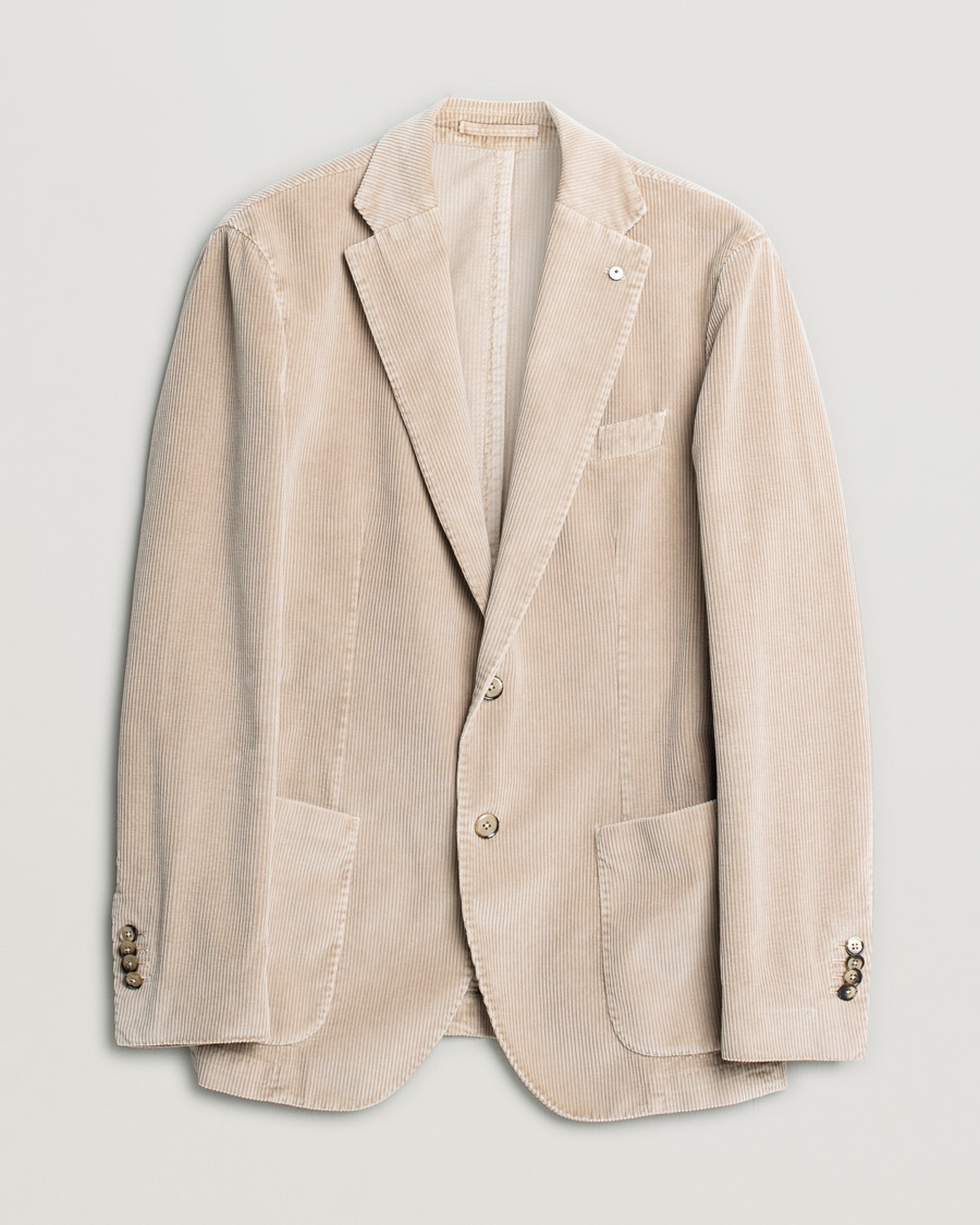 Homme | Blazers | Pre-owned | L.B.M. 1911 Jack Corduroy Blazer Beige